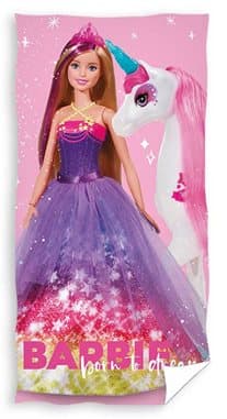 Strandhåndklæde 70x140 Barbie Prinsesse