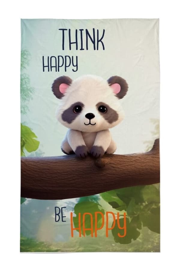 30x50 Panda Björn Dagishandduk 100% Bomull