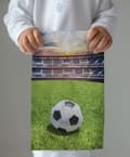 Miniatyrbild 2 av 2: Handduk 30x50 för dagis Lekplats Fotboll 100% Bomull