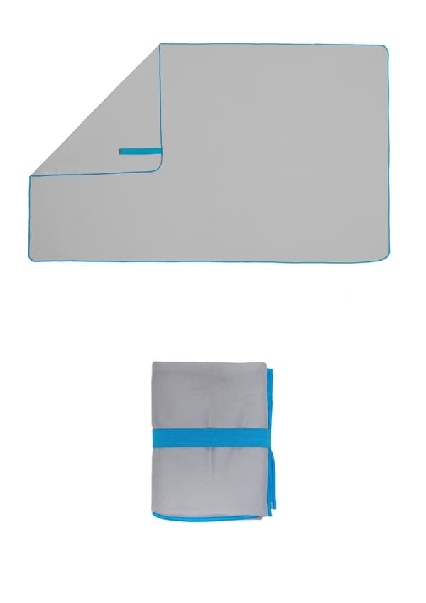 Snabbtorkande mikrofiberhandduk 80x130 FITNESS Grå