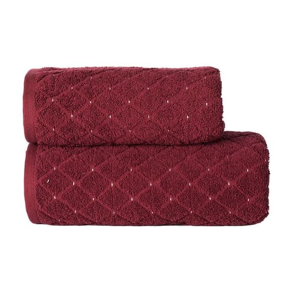 Handduk 70x140 vinröd Olivier Premium
