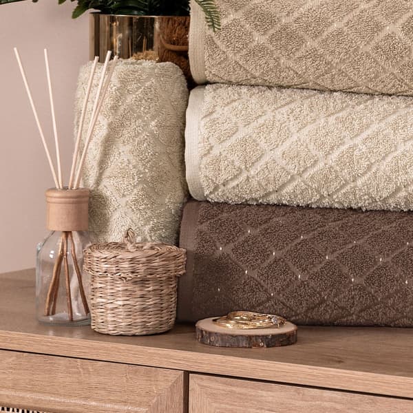 Badrumshandduk 70x140 Ljusbeige Olivier Premium