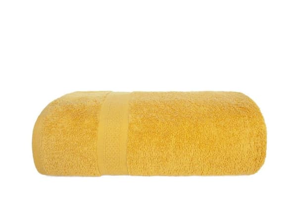 Handduk 70x140 Leo badrum Honungsgul 100% bomull 450g mjuk