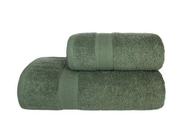 Pyyhe 50x90 Leo kylpyhuone Vihreä 100% puuvillaa 450g pehmeä