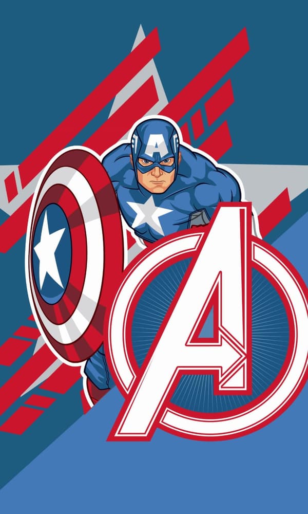 Børnehåndklæde 30x50 Avengers 100% bomuld