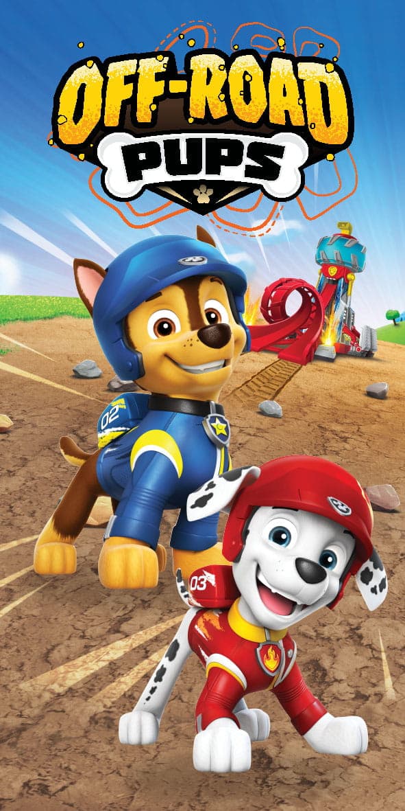 PAW PATROL Badhandduk 70x140 Bomull