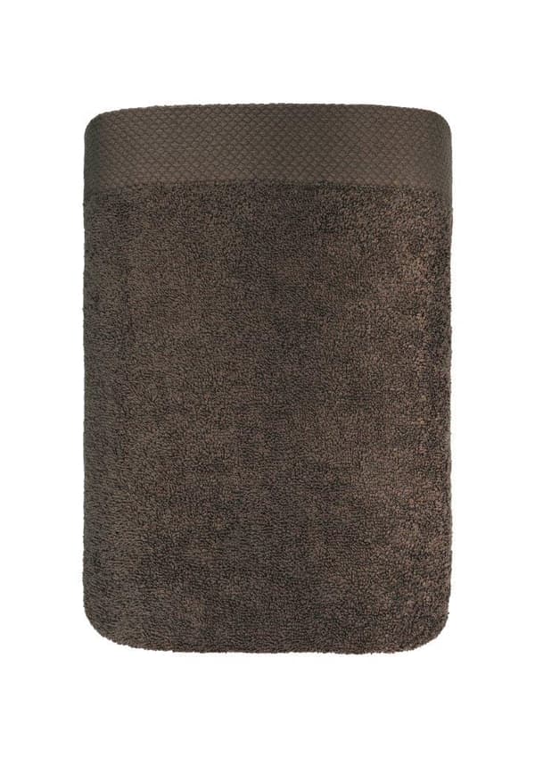 Handduk 70x140 Boho tjock brun 100% bomull 500g mjuk Premium
