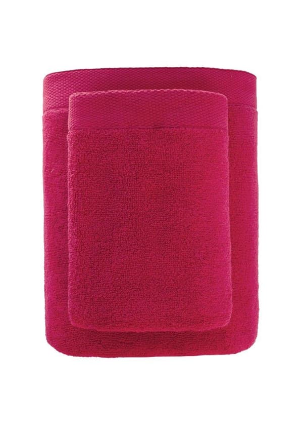 Badehåndklæde 70x140 rødt 100% bomuld 450g Zero Twist blødt