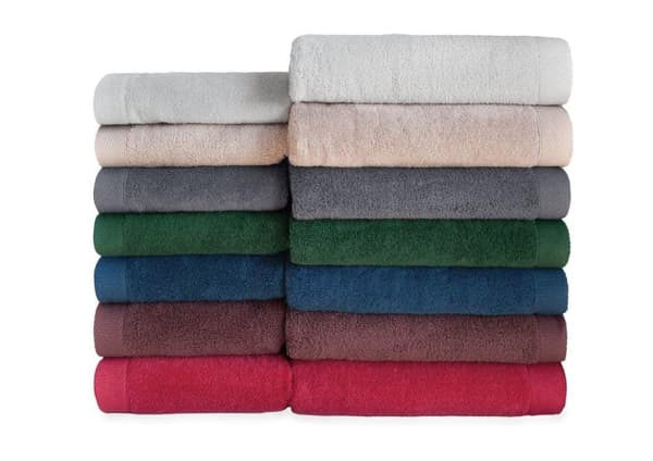 Badehåndklæde 70x140 rødt 100% bomuld 450g Zero Twist blødt