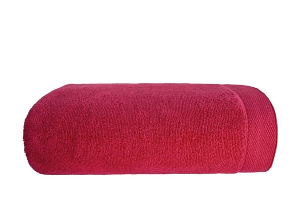 Badehåndklæde 70x140 rødt 100% bomuld 450g Zero Twist blødt