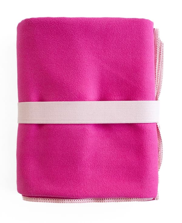 Snabbtorkande mikrofiberhandduk 80x130 FITNESS Rosa