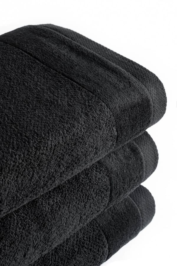 Vito Handduk 50x90 Svart 550g 100% bomull