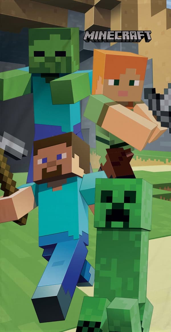 Strandhandduk MINECRAFT 70x140