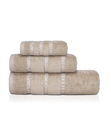 Gino handduk 30x50 beige 550g 100% bomull