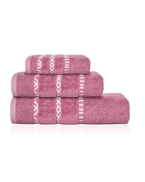 Gino handduk 30x50 rosa 550g 100% bomull