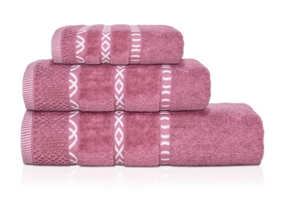 Gino handduk 30x50 rosa 550g 100% bomull