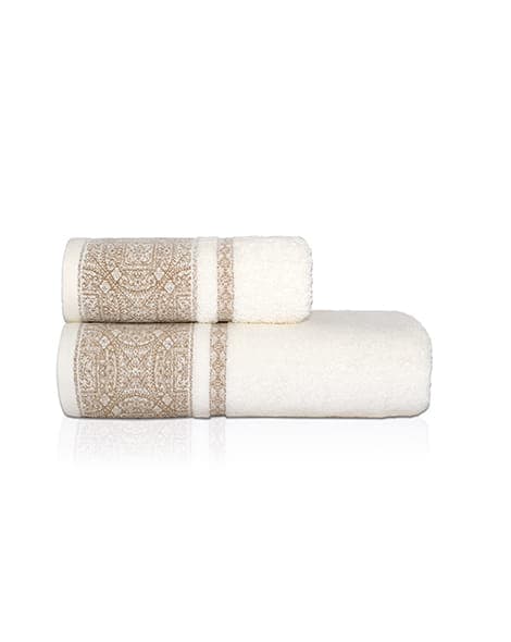 Sofia håndklæde 70x140 cremefarvet 500g 100% bomuld