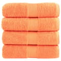 Miniatyrbild 1 av 2: Premium gästhanddukar SOLUND 4 st orange 30x30 cm 600 gsm