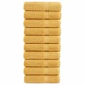 Miniatyrbild 1 av 2: Premium badhanddukar SOLUND 10st guld 100x150cm 600gsm