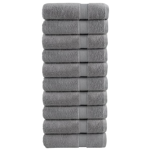 Premium badhanddukar SOLUND 10st grå 100x150cm 600gsm