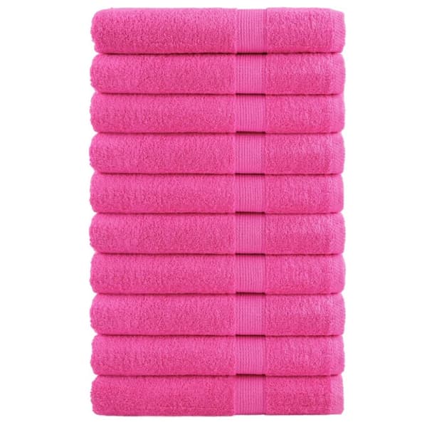 Premium handdukar SOLUND 10 st rosa 100x200 cm 600 gsm