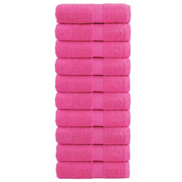 Premium gästhanddukar SOLUND 10 st rosa 30x30 cm 600 gsm