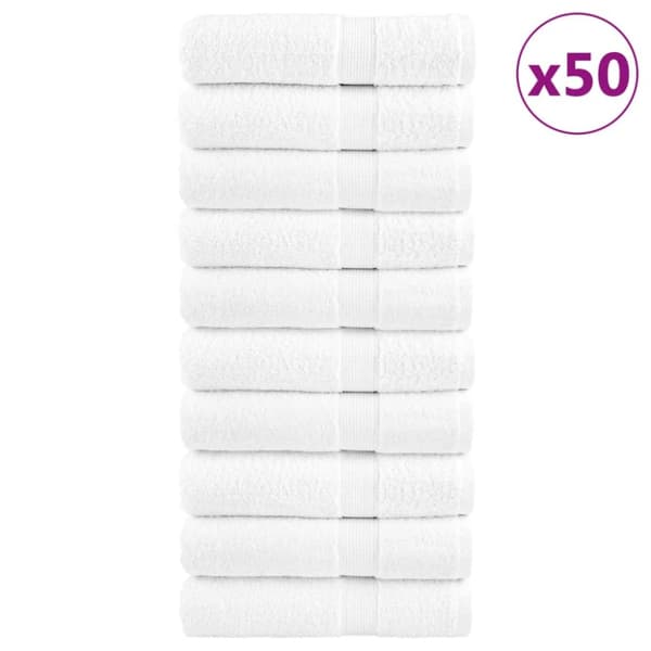 Premium handdukar SOLUND 50 st vit 50x100cm 600gsm