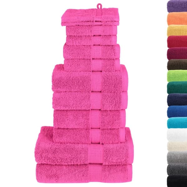 Premium handdukar 12 st SOLUND rosa 600 gsm