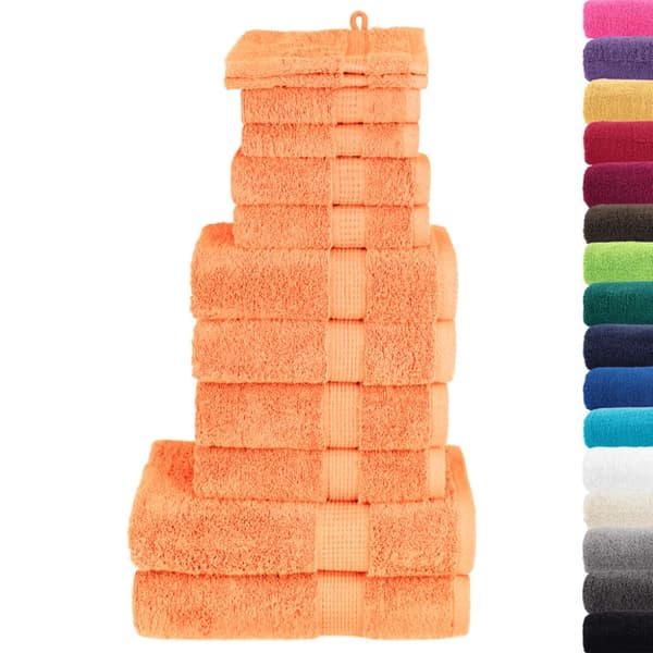 Premium handdukar 12 st SOLUND orange 600 gsm