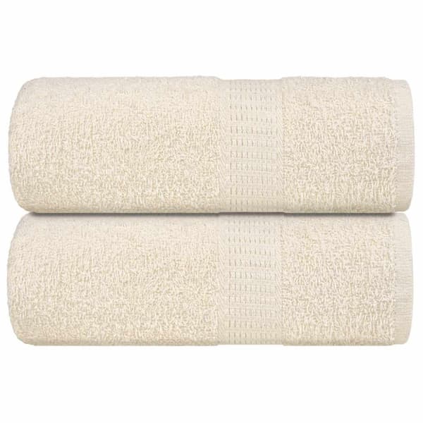 Gästhanddukar 2 st gräddvit 30x50 cm 360 gsm 100% bomull
