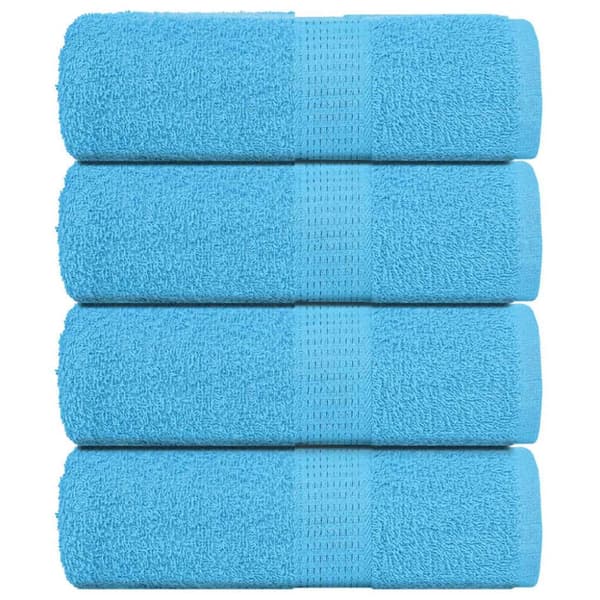 Tvålhanddukar 4 st turkos 30x30 cm 360 gsm 100% bomull