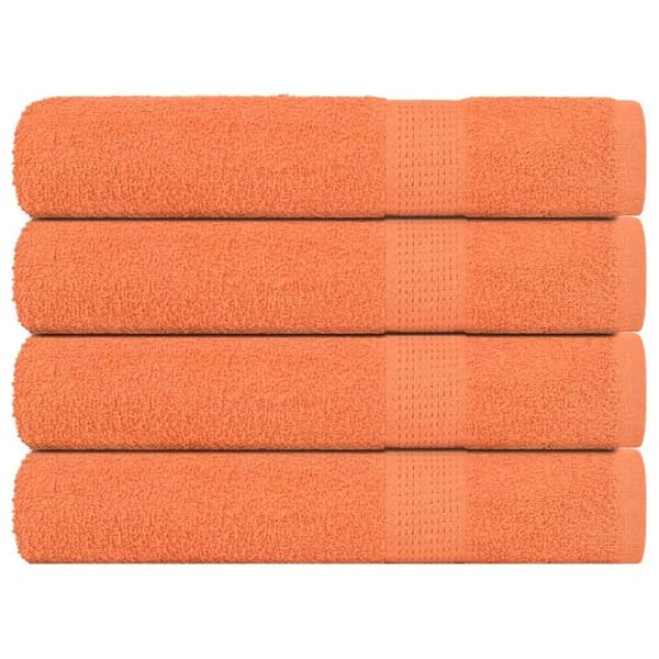 Handdukar 4 st orange 100x200 cm 360 gsm 100% bomull