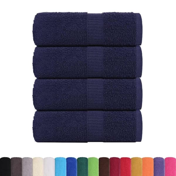 Tvålhanddukar 4 st marinblå 30x30 cm 360 gsm 100% bomull
