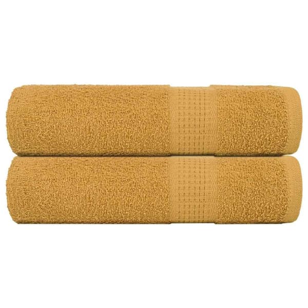 Badlakan 2 st guld 100x150 cm 360 gsm 100% bomull