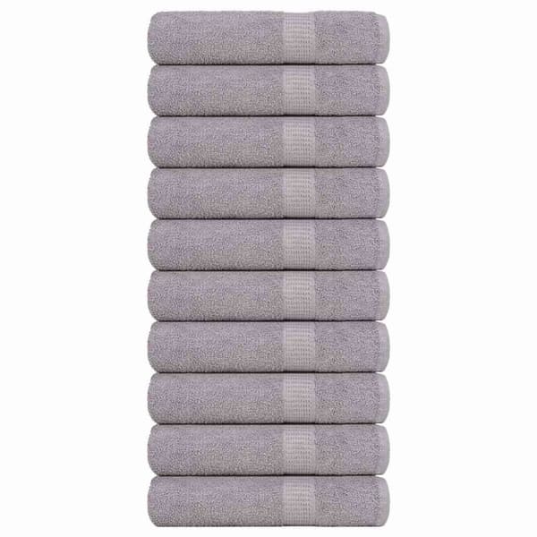 Badlakan 10 st grå 100x150 cm 360 gsm 100% bomull