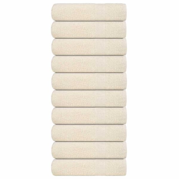 Badlakan 10 st gräddvit 100x150 cm 360 gsm 100% bomull