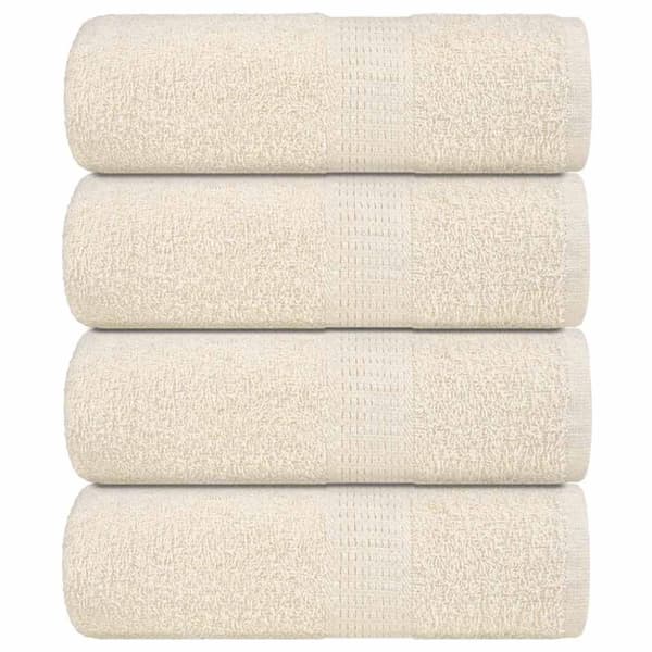 Tvålhanddukar 4 st gräddvit 30x30 cm 360 gsm 100% bomull