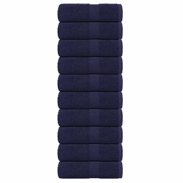 Tvålhanddukar 10 st marinblå 30x30 cm 360 gsm 100% bomull
