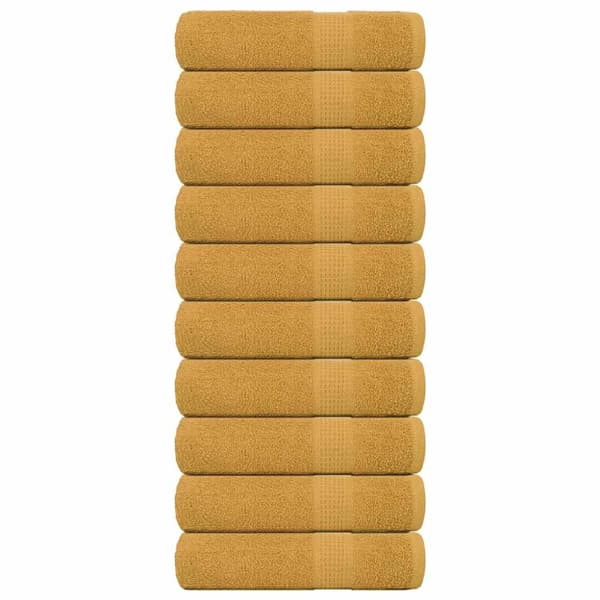 Badlakan 10 st guld 100x150 cm 360 gsm 100% bomull