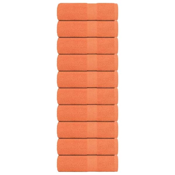 Tvålhanddukar 10 st orange 30x30 cm 360 gsm 100% bomull