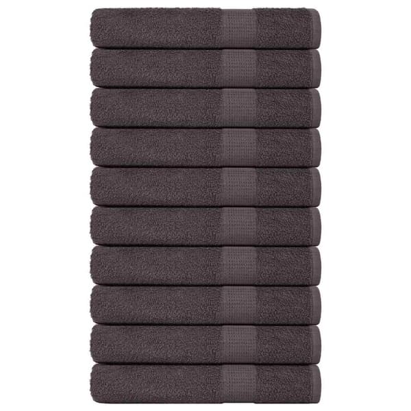 Handdukar 10 st antracit 100x200 cm 360 gsm 100% bomull