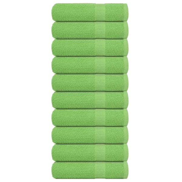 Badlakan 10 st äppelgrön 100x150 cm 360 gsm 100% bomull