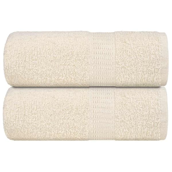 Tvålhanddukar 2 st gräddvit 30x30 cm 360 gsm 100% bomull