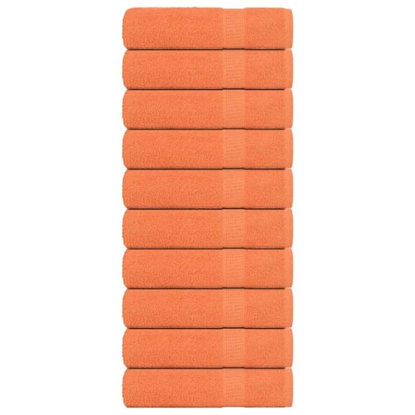 Handdukar 10 st orange 50x100 cm 360 gsm 100% bomull