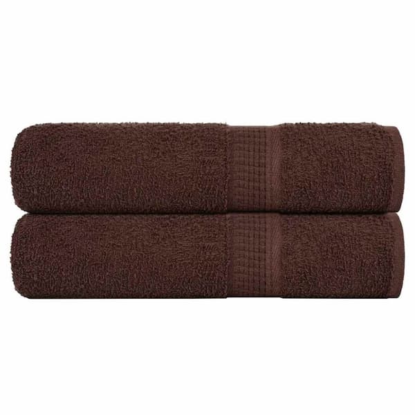 Badlakan 2 st brun 100x150 cm 360 gsm 100% bomull