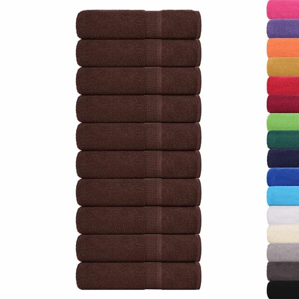 Badlakan 10 st brun 100x150 cm 360 gsm 100% bomull