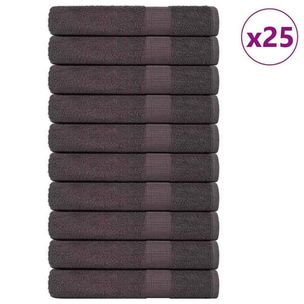 Bastuhanddukar 25 st antracit 80x200 cm 360 gsm 100% bomull