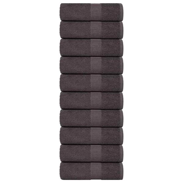 Tvålhanddukar 10 st antracit 30x30 cm 360 gsm 100% bomull
