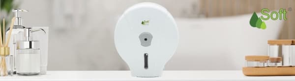Jumbo toalettpappersdispenser 19 cm eco Soft