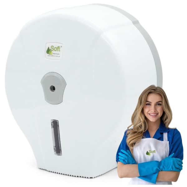 Jumbo toalettpappersdispenser 19 cm eco Soft